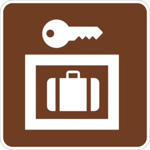 RS-030 Lockers Storage Symbol Sign