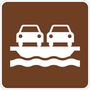 RS-033 Vehicle Ferry Symbol Sign