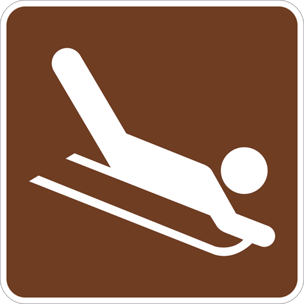 RS-049 Sledding Symbol Sign