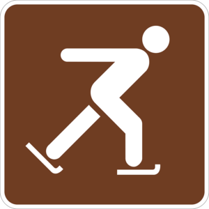 RS-050 Ice Skating Symbol Sign