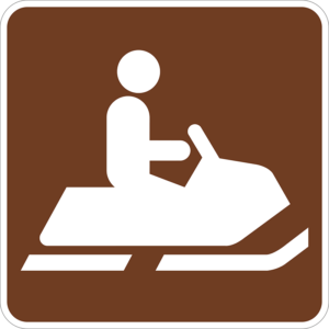 RS-052 Snowmobiling Symbol Sign