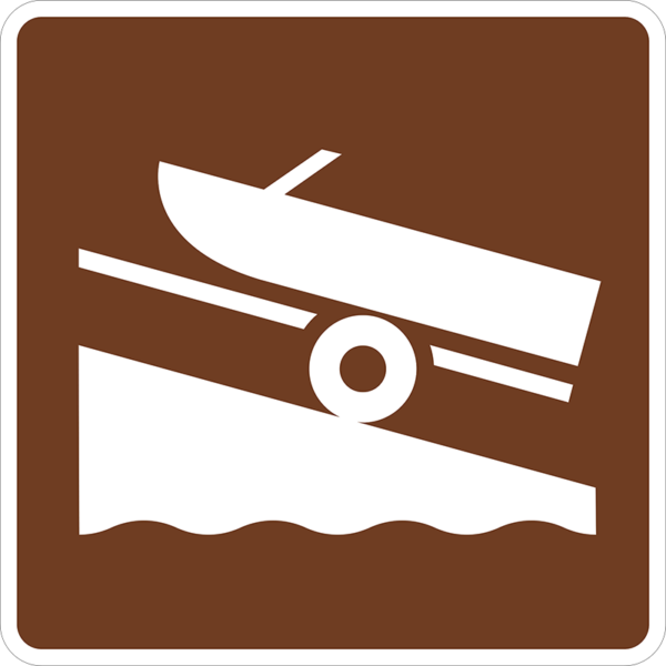 RS-054 Boat Ramp Symbol Sign