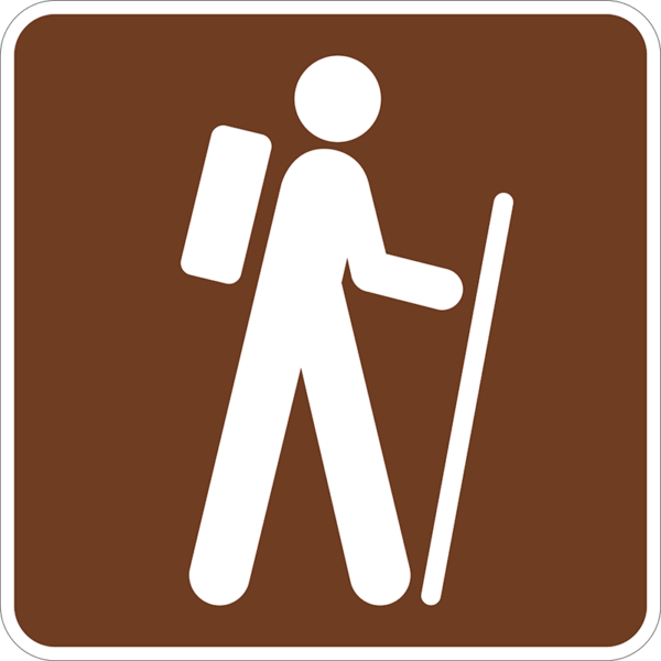 RS-068 Hiking Trail Symbol Sign