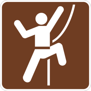 RS-081 Technical Rock Climbing Symbol Sign