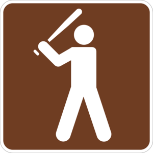 RS-096 Baseball Symbol Sign