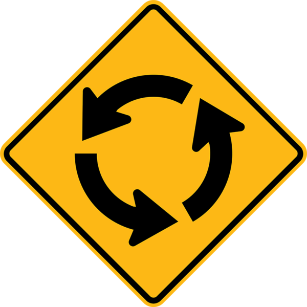 W2-6 Circular Intersection Sign