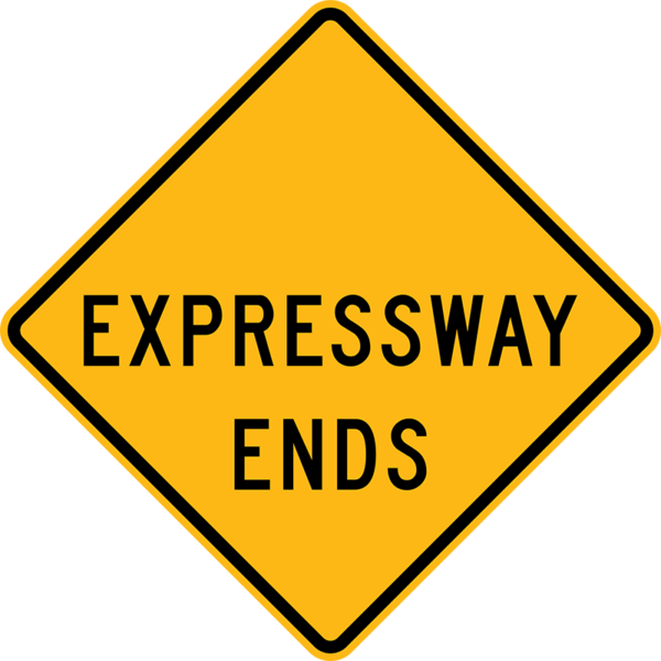 W19-4 Expressway Ends Sign