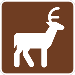 RS-011 Deer Viewing Area Symbol Sign