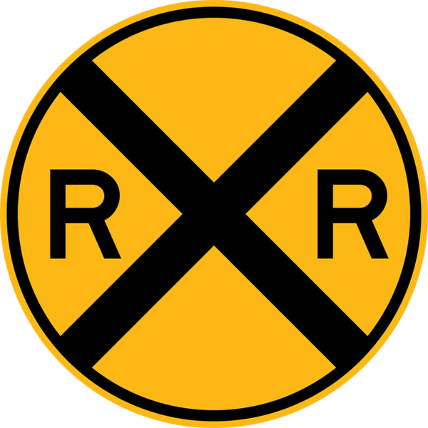 W10-1 Highway-Rail Grade Crossing Advance Crossing Sign