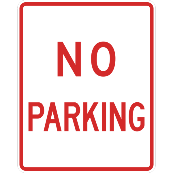 R8-3a No Parking Sign