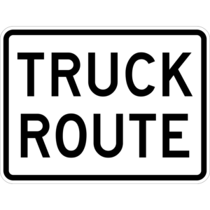 R14-1 Truck Route Sign