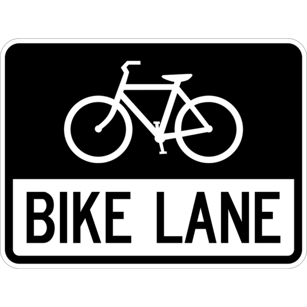 R3-17 Bike Lane Symbol Sign