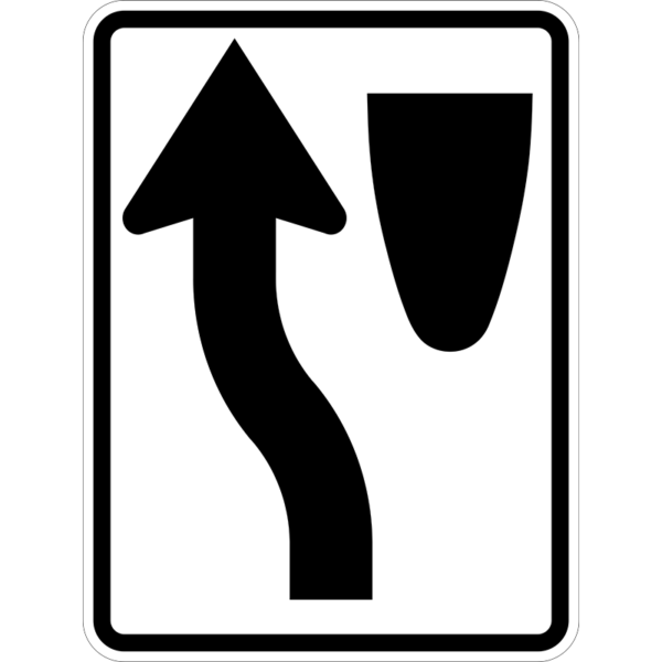 R4-8 Keep Left Symbol Sign