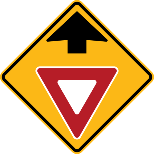 W3-2 – Yield Ahead Symbol Sign