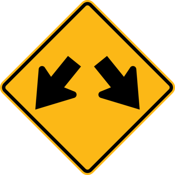 W12-1 Double Arrow Symbol Sign