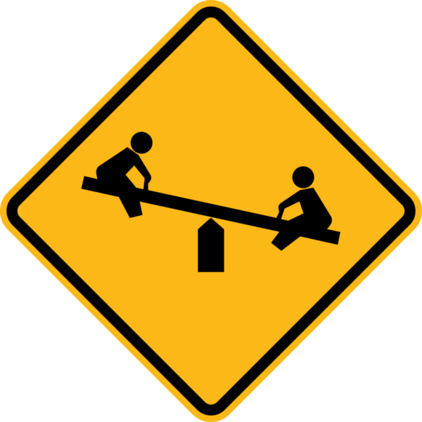 W15-1 Playground Symbol Sign