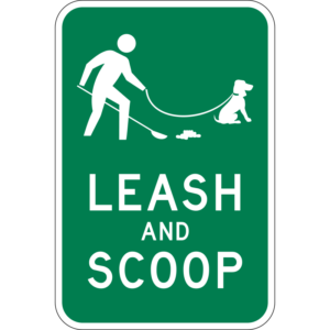 Leash and Scoop Sign