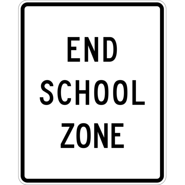 S5-2 End School Zone Sign