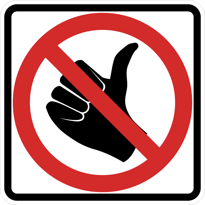 R9-4 No Hitchhiking Symbol Sign | Sign Maven