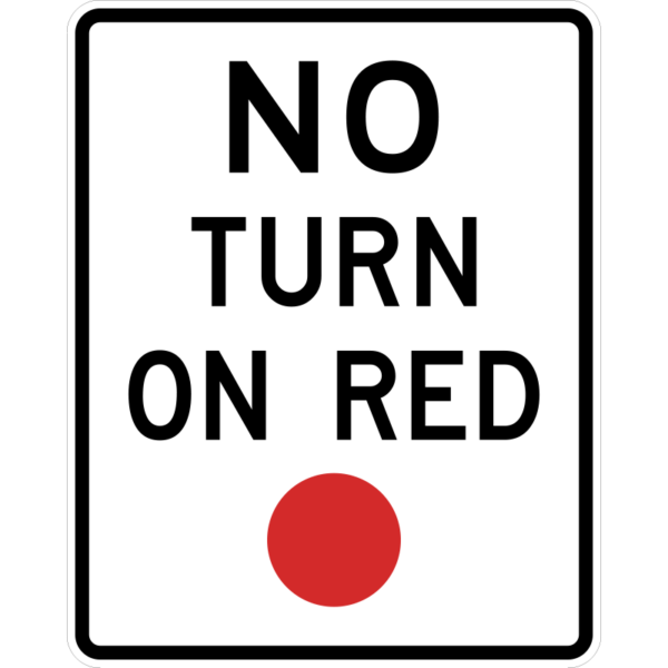 R10-11 No Turn On Red Sign