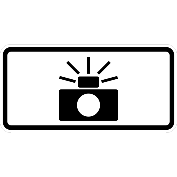 R10-19P Photo Enforced Symbol (Plaque) Sign