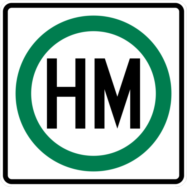 R14-2 Hazardous Material Route Symbol Sign