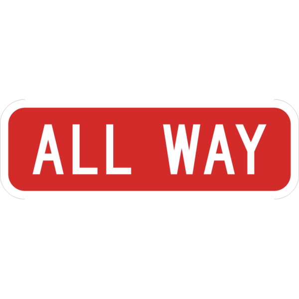 R1-3P All Way (Plaque) Sign