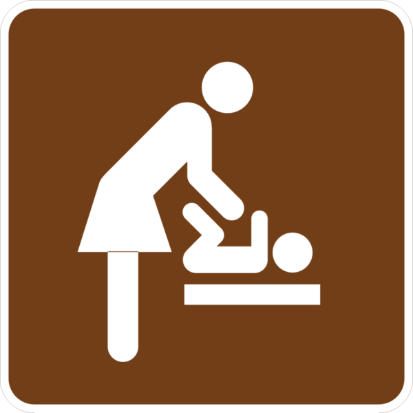 RS-138 Baby Changing Station (Women's Room) Sign