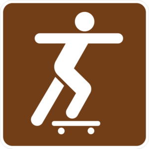 RS-098 Skateboarding Symbol Sign