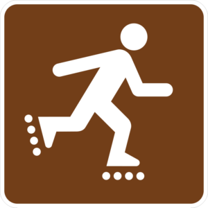 RS-125 In-Line Skating Symbol Sign