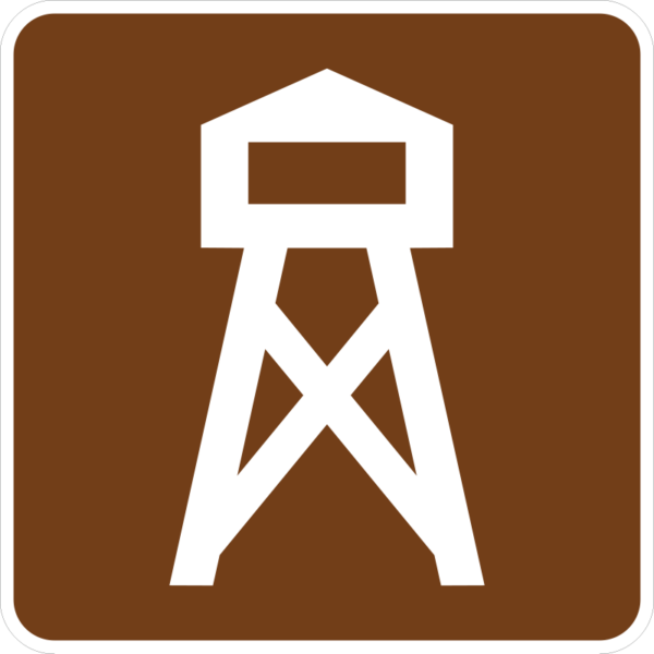 RS-006 Lookout Tower Symbol Sign