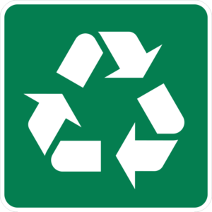 RS-200 Recycling Symbol Sign