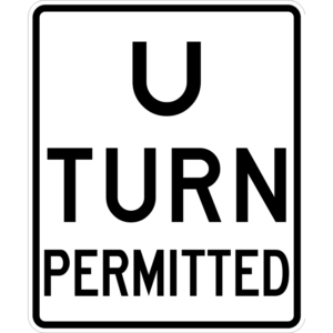 OR3-12 (OR) U Turn Permitted Sign