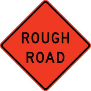 W8-8 Rough Road Construction Sign