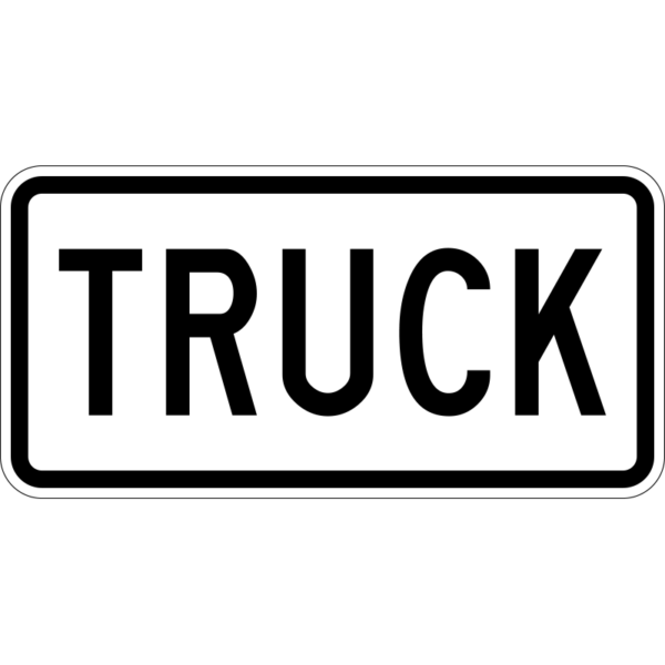 M4-4 Truck Auxiliary Sign