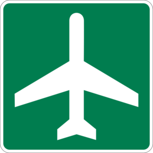 I-5 Airport Symbol Sign