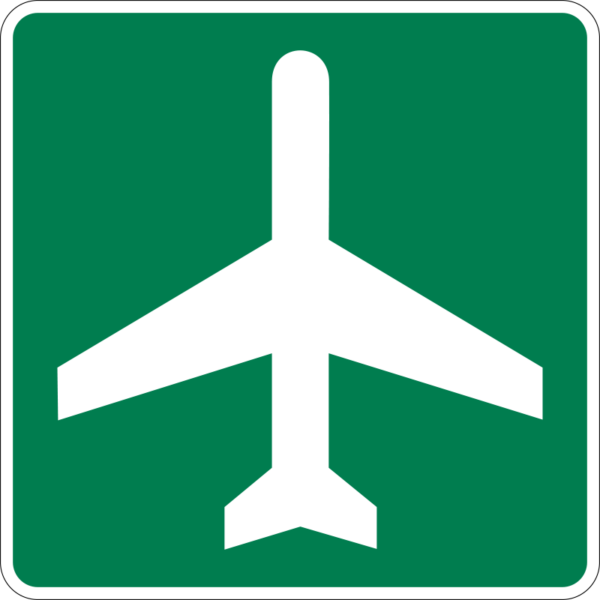 I-5 Airport Symbol Sign