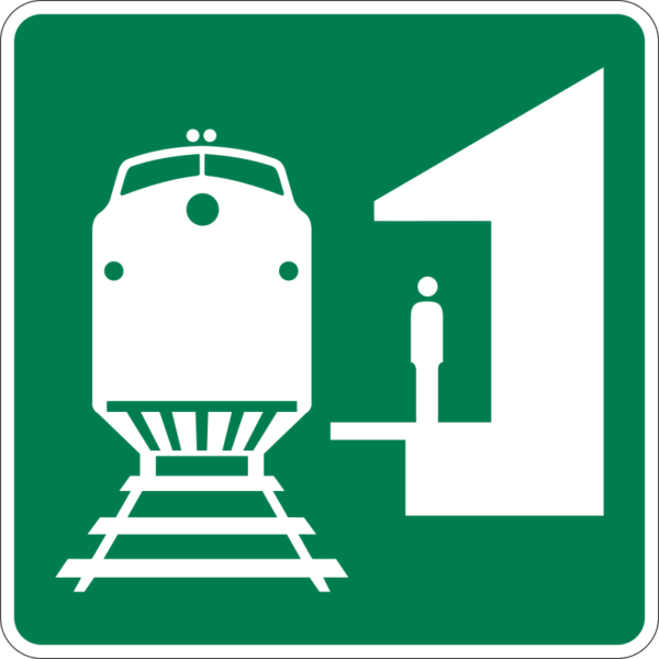 I-7 Train Station Symbol Sign