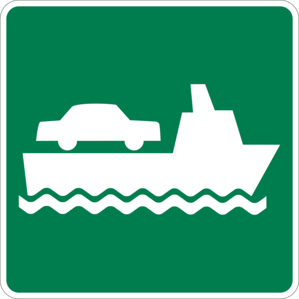 I-9 Vehicle Ferry Terminal Sign