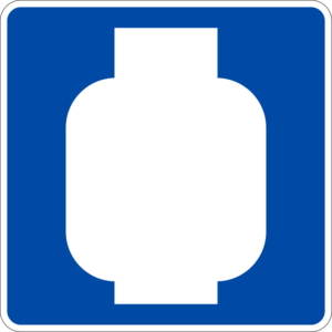 D9-15 Propane Gas Symbol Sign