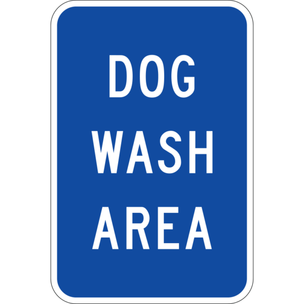 Dog Wash Area Sign