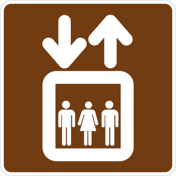 RA-040 Elevator Symbol Sign