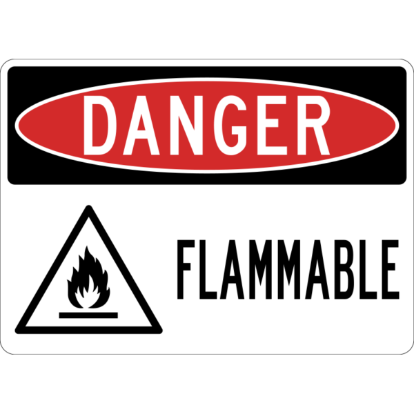 Danger Flammable Sign