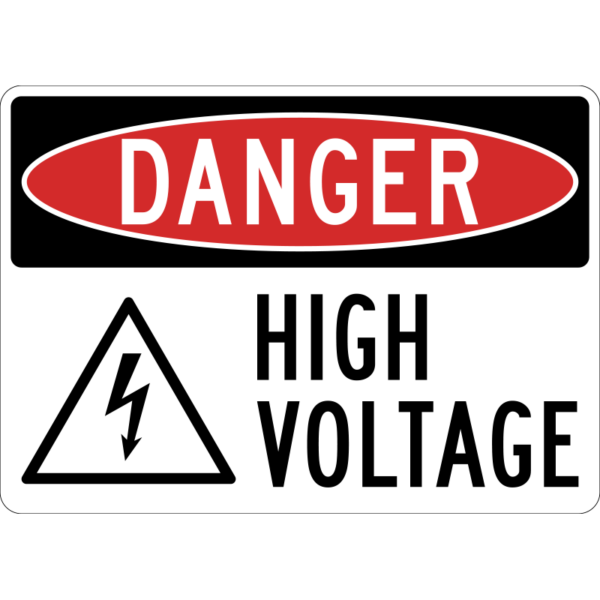 Danger High Voltage Sign