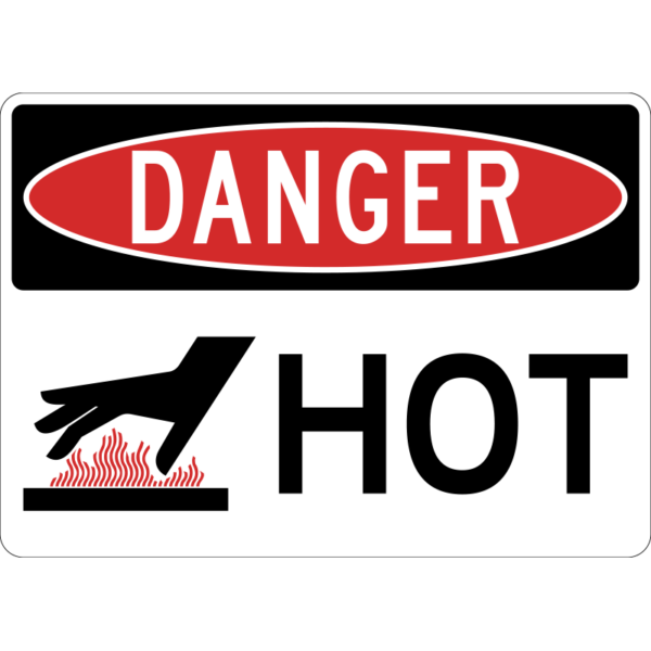 Danger Hot Sign