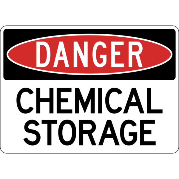 Danger Chemical Storage Sign