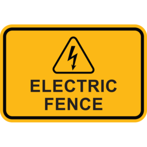 Electric Fence Sign