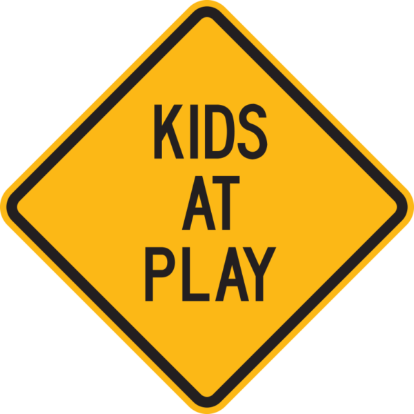 Kids at Play Sign | Sign Maven