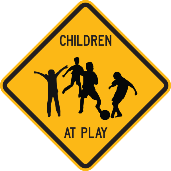 Children at Play Sign | Sign Maven