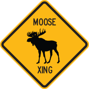 Moose XING Sign